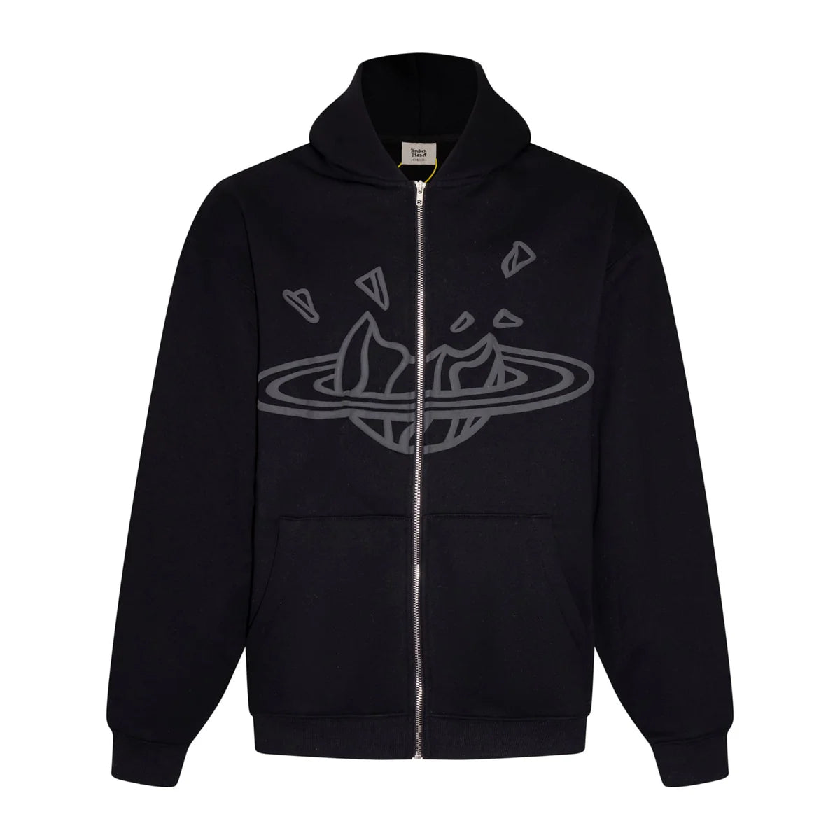 Broken Planet Zip Up Jacket - Black