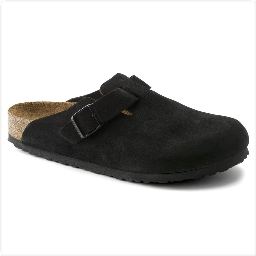 Birkenstock Boston Soft Foot Bed - Black