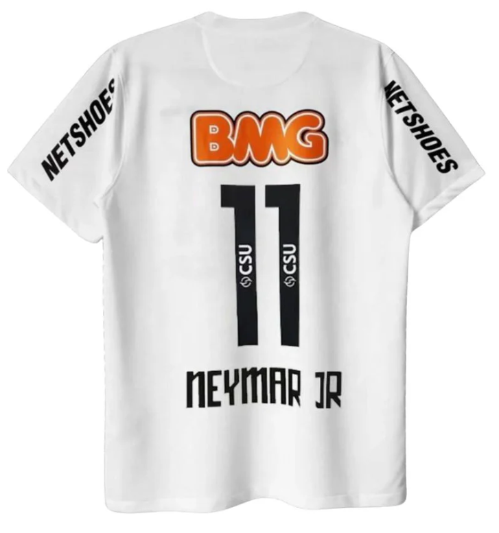 NEYMAR JR. SANTOS FC HOME JERSEY 2011/12