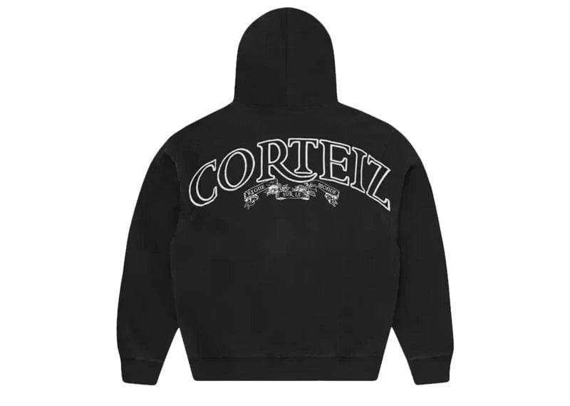 Corteiz Superior Royale Zip Hoodie - Black
