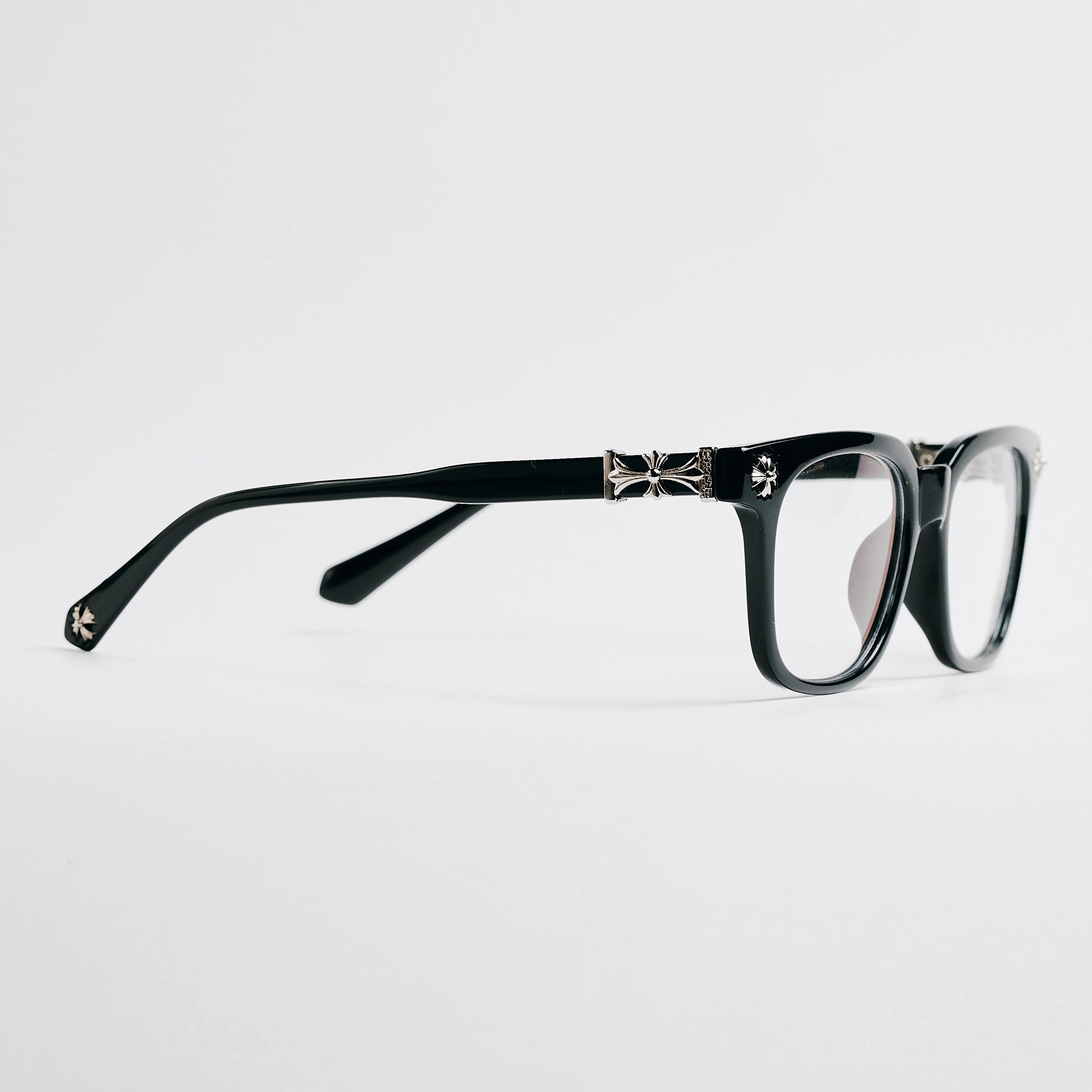 Black Chrome Hearts Glasses