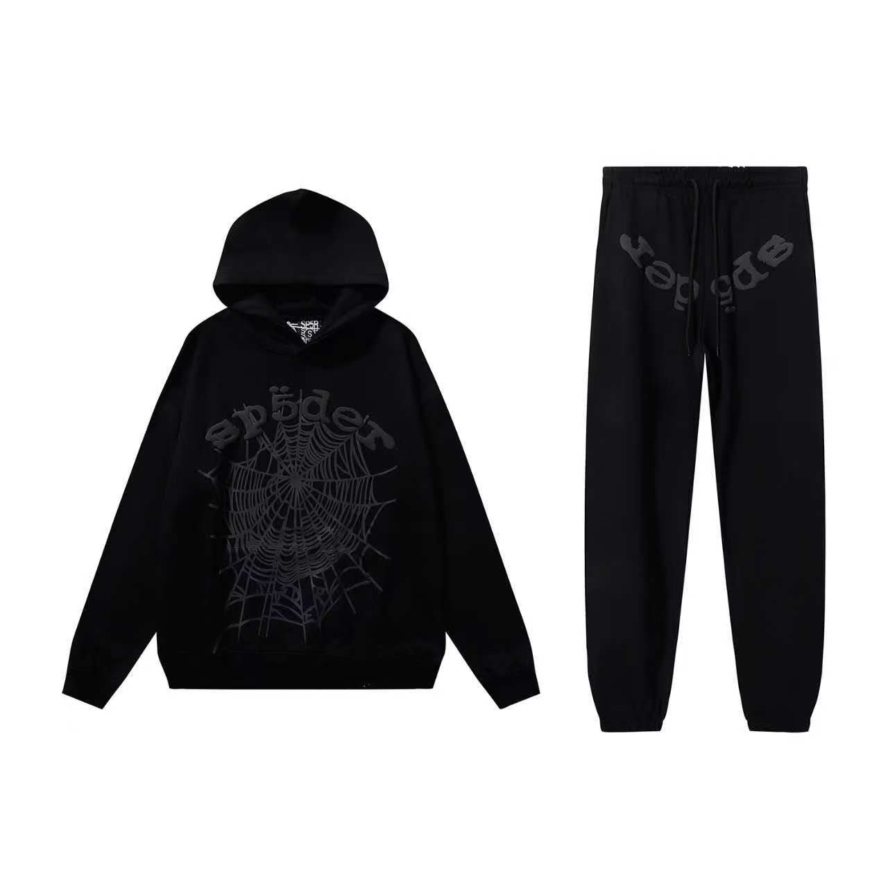 Sp5der tracksuit - Full Black