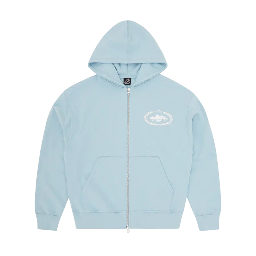 Corteiz Superior Royale Zip Hoodie- Baby Blue