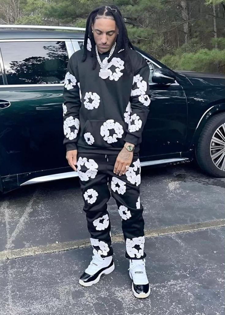 Denim Tears Tracksuit Black/White