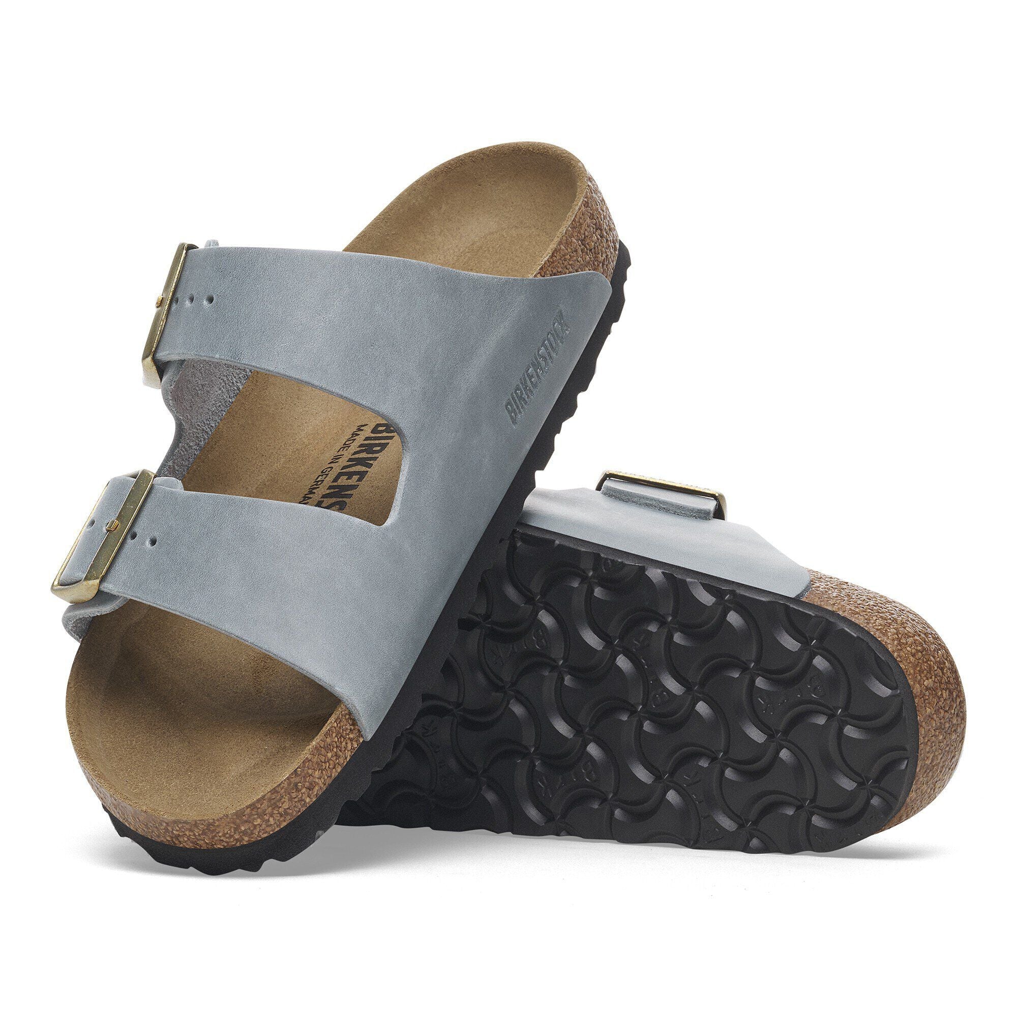 BIRKENSTOCK ARIZONA SOFT FOOT BED - LIGHT GRAY