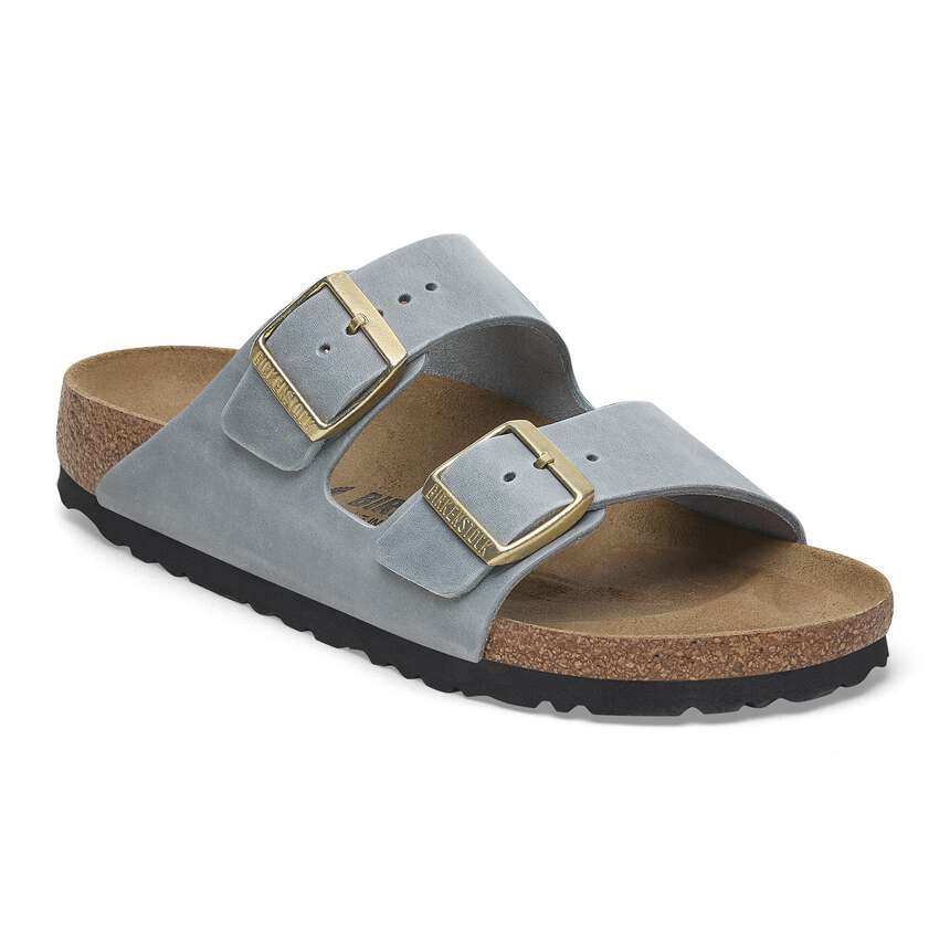 BIRKENSTOCK ARIZONA SOFT FOOT BED - LIGHT GRAY