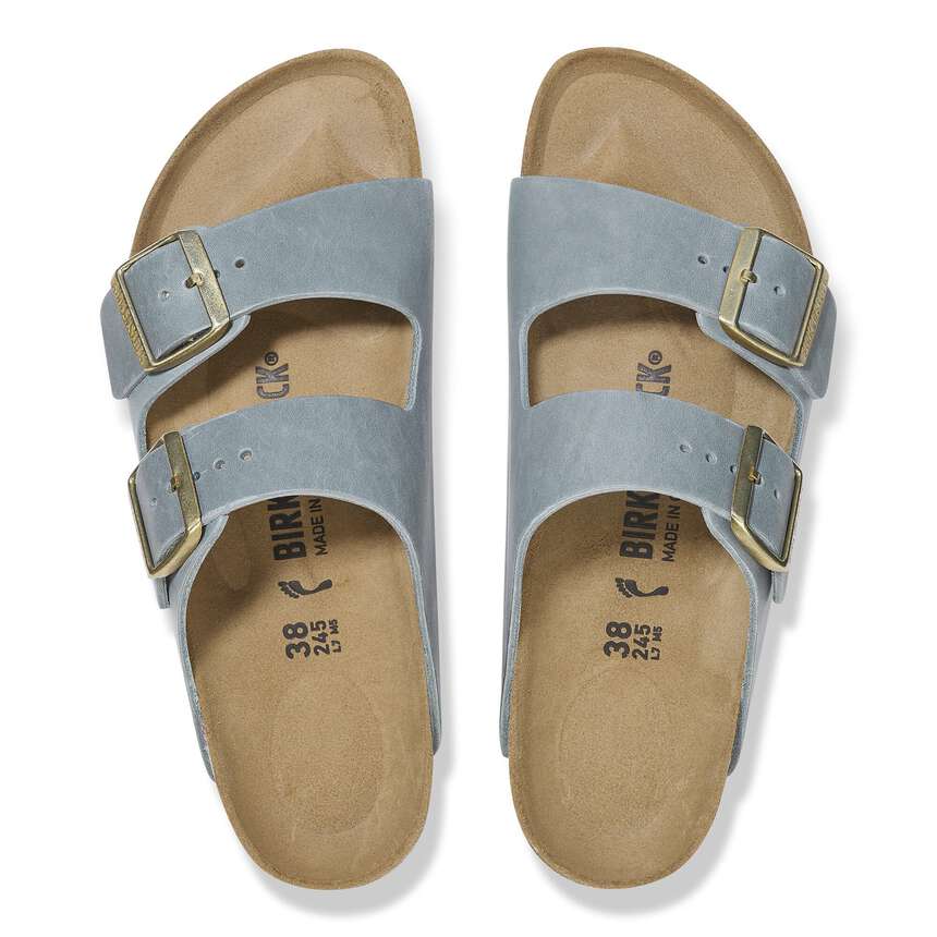 BIRKENSTOCK ARIZONA SOFT FOOT BED - LIGHT GRAY