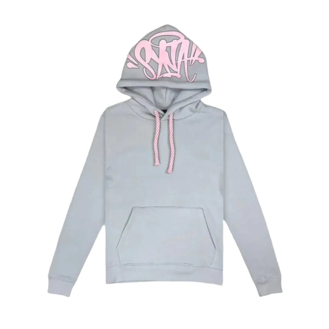 Syna World Hoodie - Grey/Pink