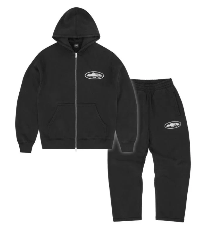 Corteiz Royale Tracksuit - Black
