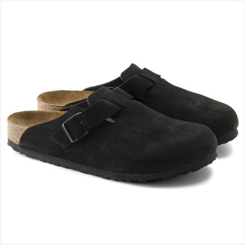 Birkenstock Boston Soft Foot Bed - Black