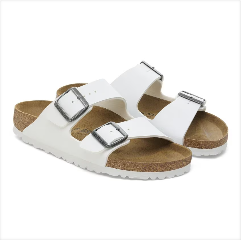 Birkenstock Arizona Birko Flor - White